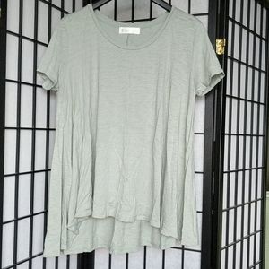 Simi Sue Flowy Pistachio Swing Tee